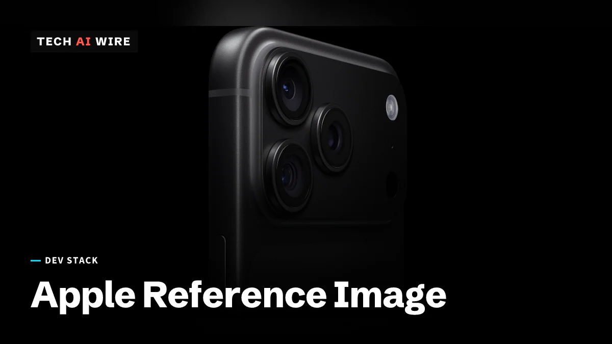 Apple's product photo of the iPhone 18 Pro rear camera system, its three lenses and flash on a black background.