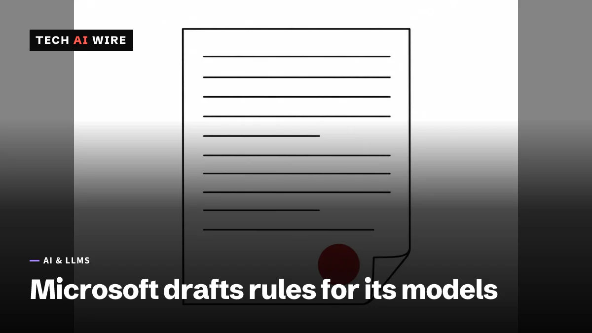 An ink line-art sheet of paper with its text shown as plain rules, one corner turned up, and a blank red stamp near the foot.