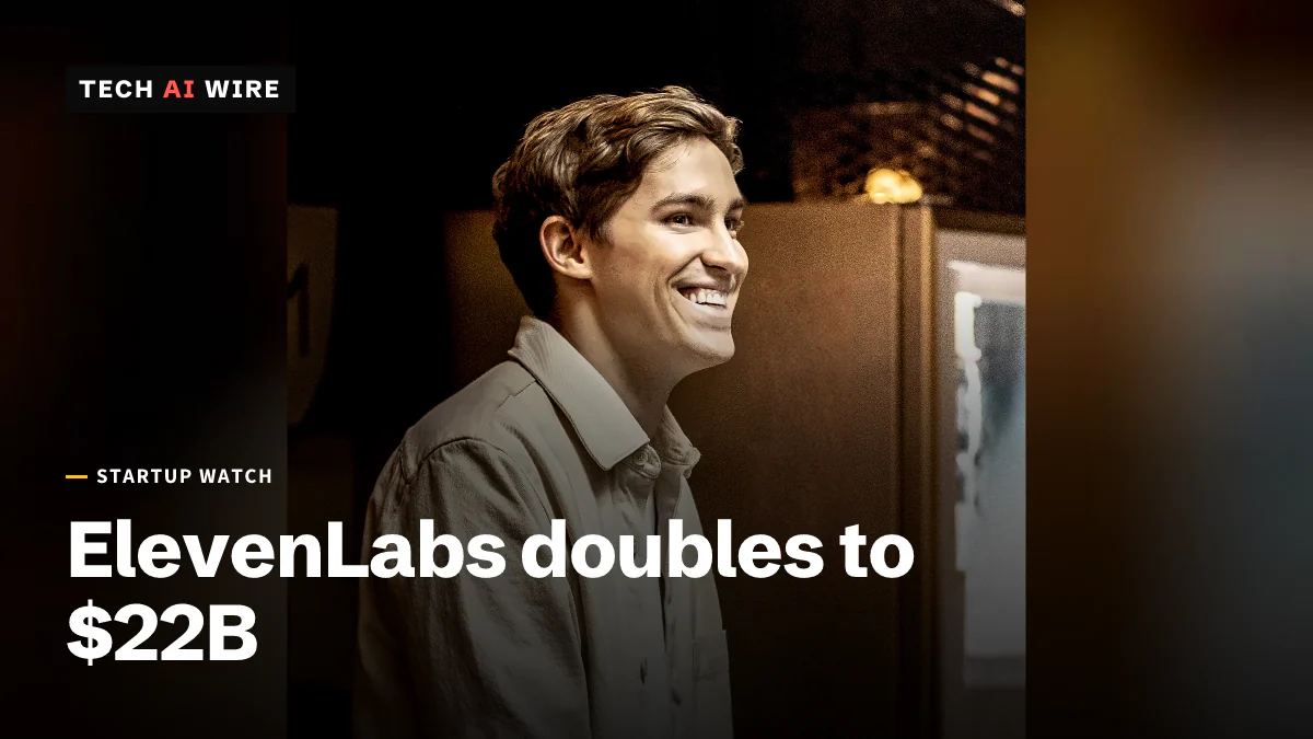 ElevenLabs co-founder Mati Staniszewski smiling in a softly lit room, photographed in 2022.