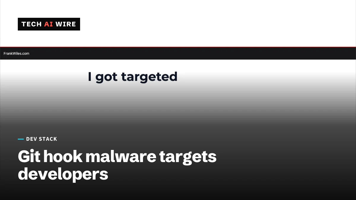 FrankWiles.comに掲載された、Frank Wiles氏の「I got targeted」という見出しのブログ記事のスクリーンショット。