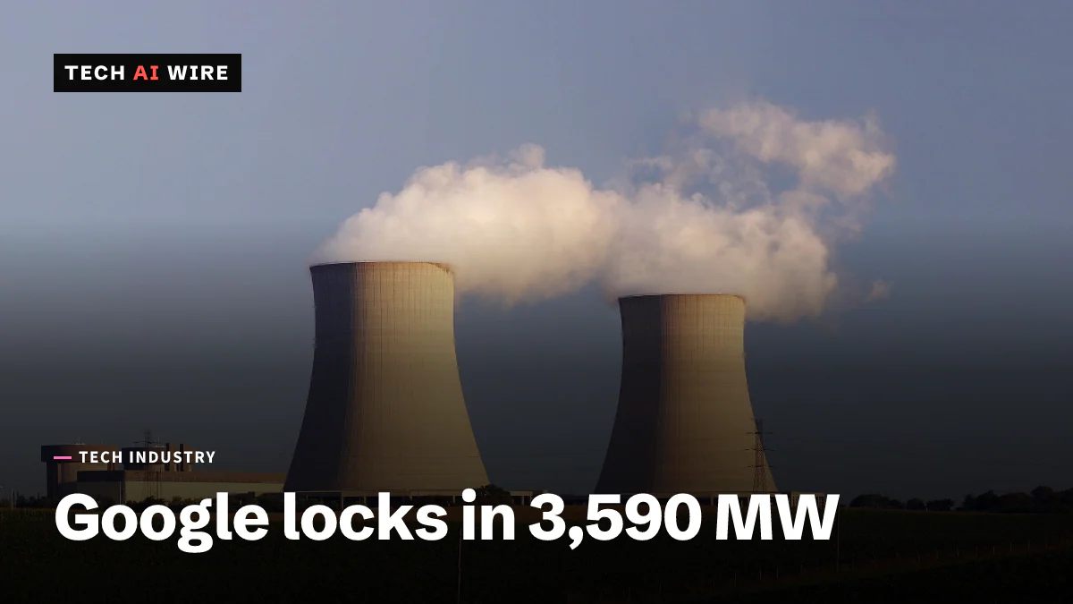 Two cooling towers releasing steam at Constellation's Byron nuclear plant in Illinois, lit by low sun above a dark field.