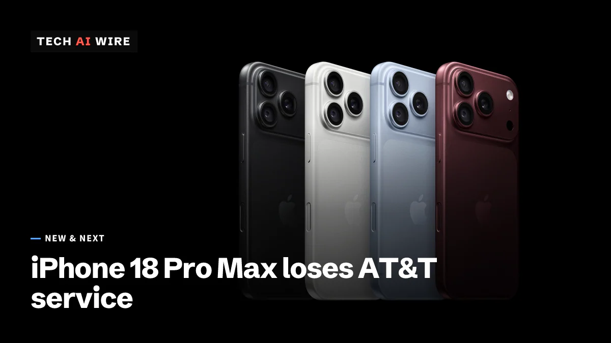 ブラック、シルバー、グレイシャーブルー、バーガンディの4色のiPhone 18 Proを背面から写したAppleのプレス写真。