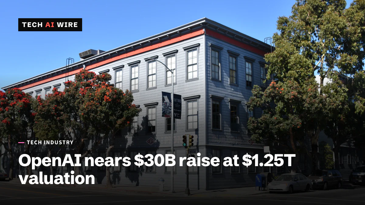 The Pioneer Building, a three-story gray building with a red trim band in San Francisco's Mission District, which housed OpenAI's offices when this photo was taken in 2019.