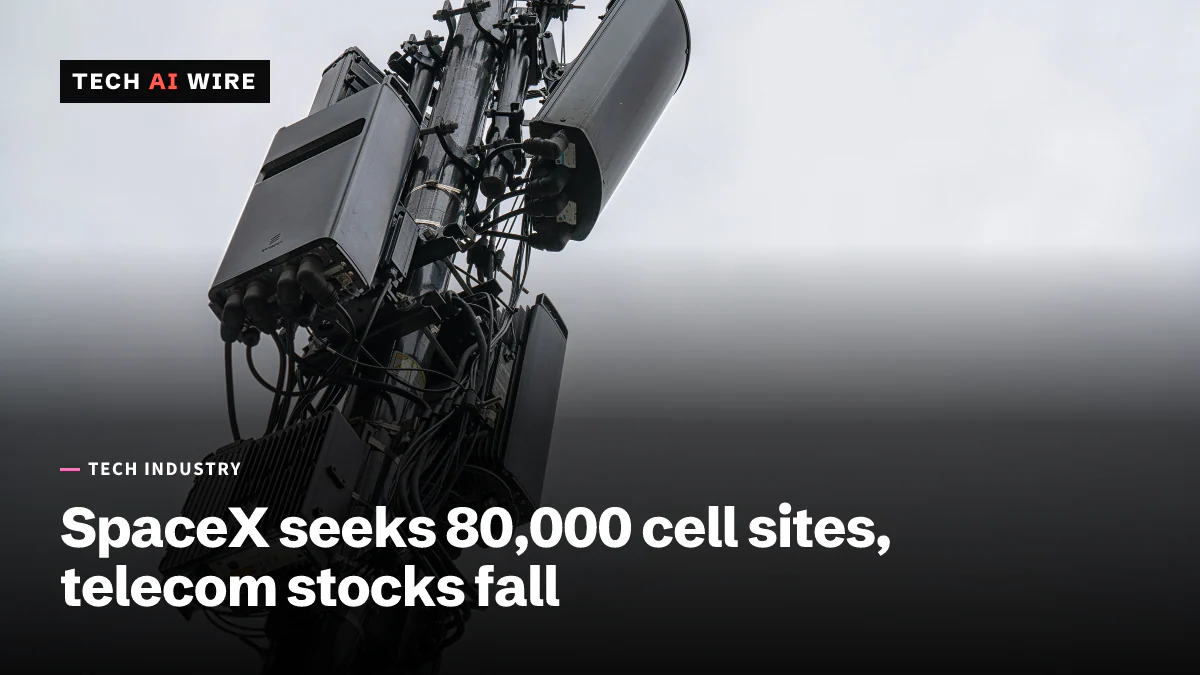 Cellular antennas and radio units bolted to a metal pole, wrapped in bundles of black cable, against an overcast sky.