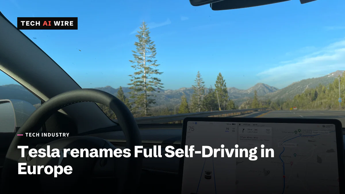 The cabin of a Tesla with Autopilot engaged on a mountain highway in 2022, its touchscreen showing the driving view and a map.