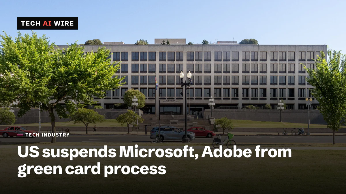 The Frances Perkins Building, the US Department of Labor headquarters, a wide gray office block behind trees on a sunny day.
